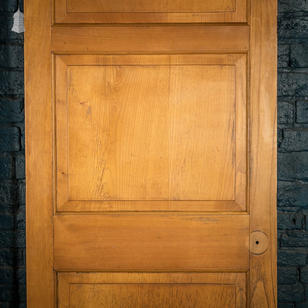 Hardwood Panelled Doors, Pair of Moulded 3 Panel Doors