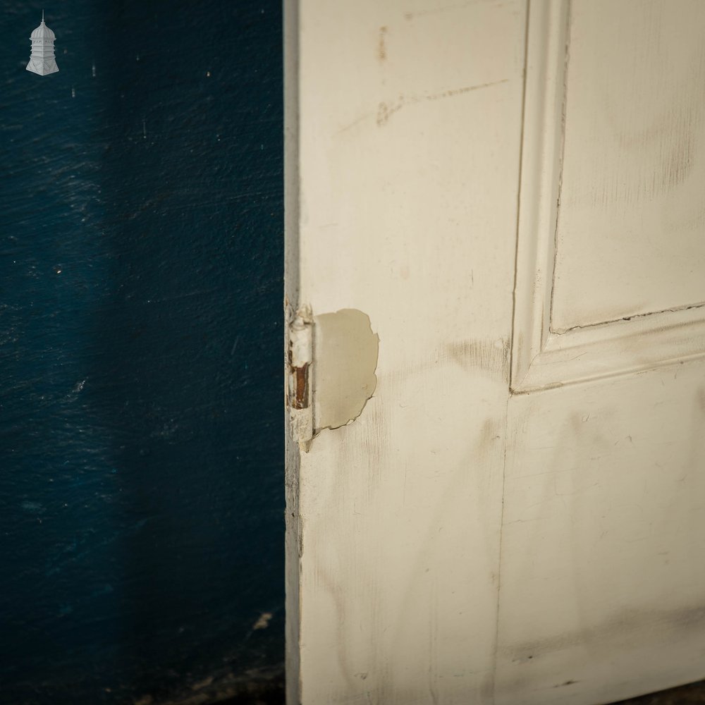 Pine Panelled Door, White Painted, 2 Panel