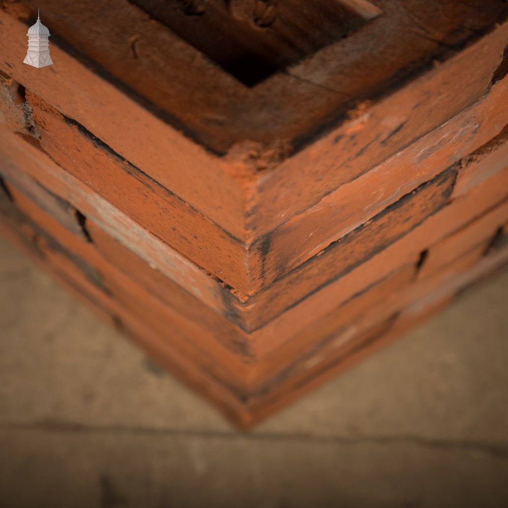 Red Squint Bricks, Batch of 105 Reclaimed Pressed Bricks