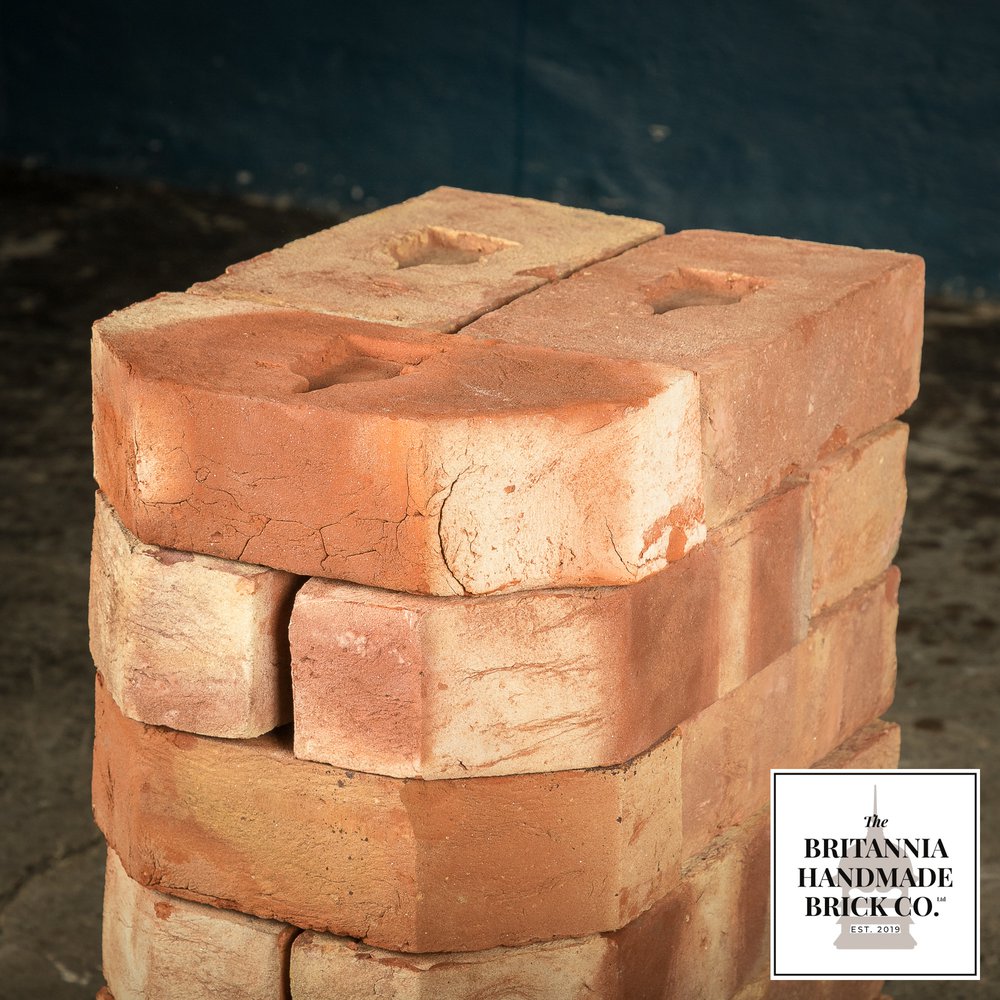 2 1/2" Double Cant Handmade Red Brick, Period Style 2.5 Inch Coping Brick