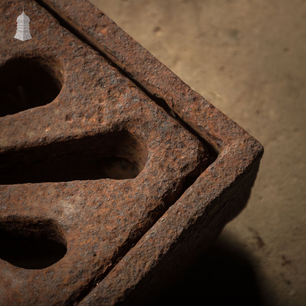 Drainage Grate with Lid, Reclaimed Cast Iron Drain