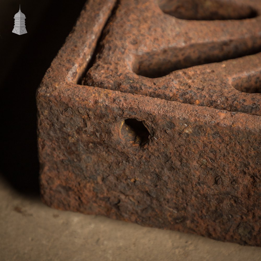 Drainage Grate with Lid, Reclaimed Cast Iron Drain