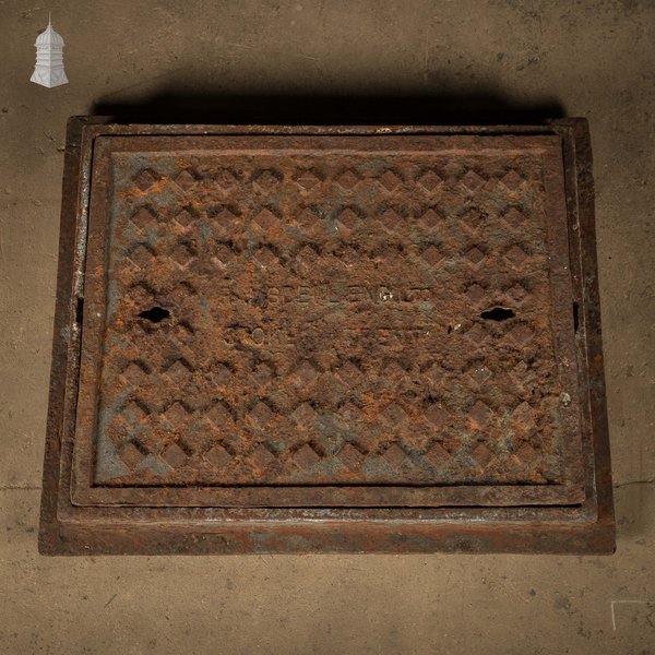 Manhole Cover with Frame, Reclaimed Inspection Cover