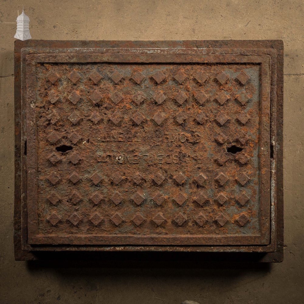 Manhole Cover with Frame, Reclaimed Inspection Cover