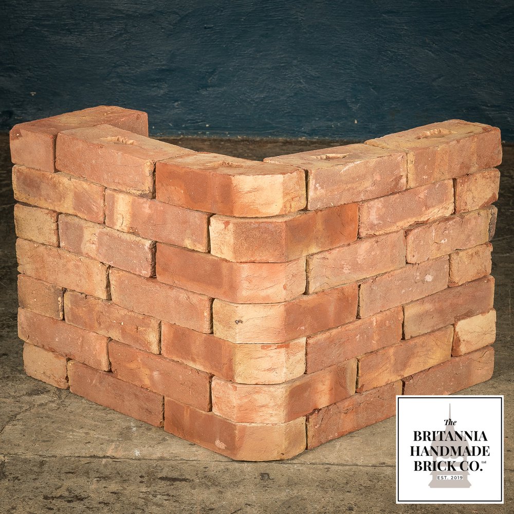 2 1/2" Single Cant Handmade Red Brick, Period Style 2.5 Inch Coping Brick