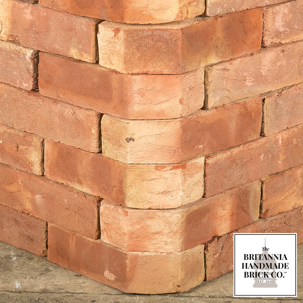 2 1/2" Single Cant Handmade Red Brick, Period Style 2.5 Inch Coping Brick