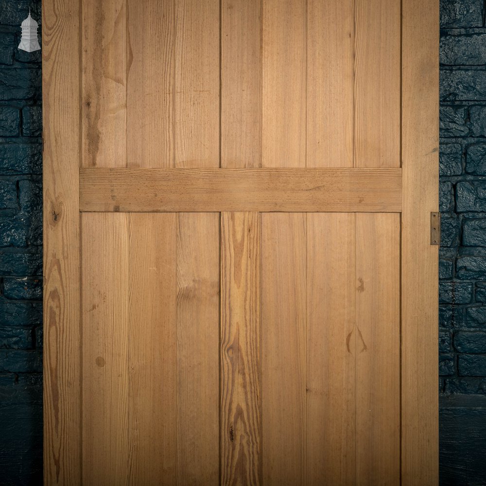 Pitch Pine Paneled Door, 4 Panel Stop Chamfer