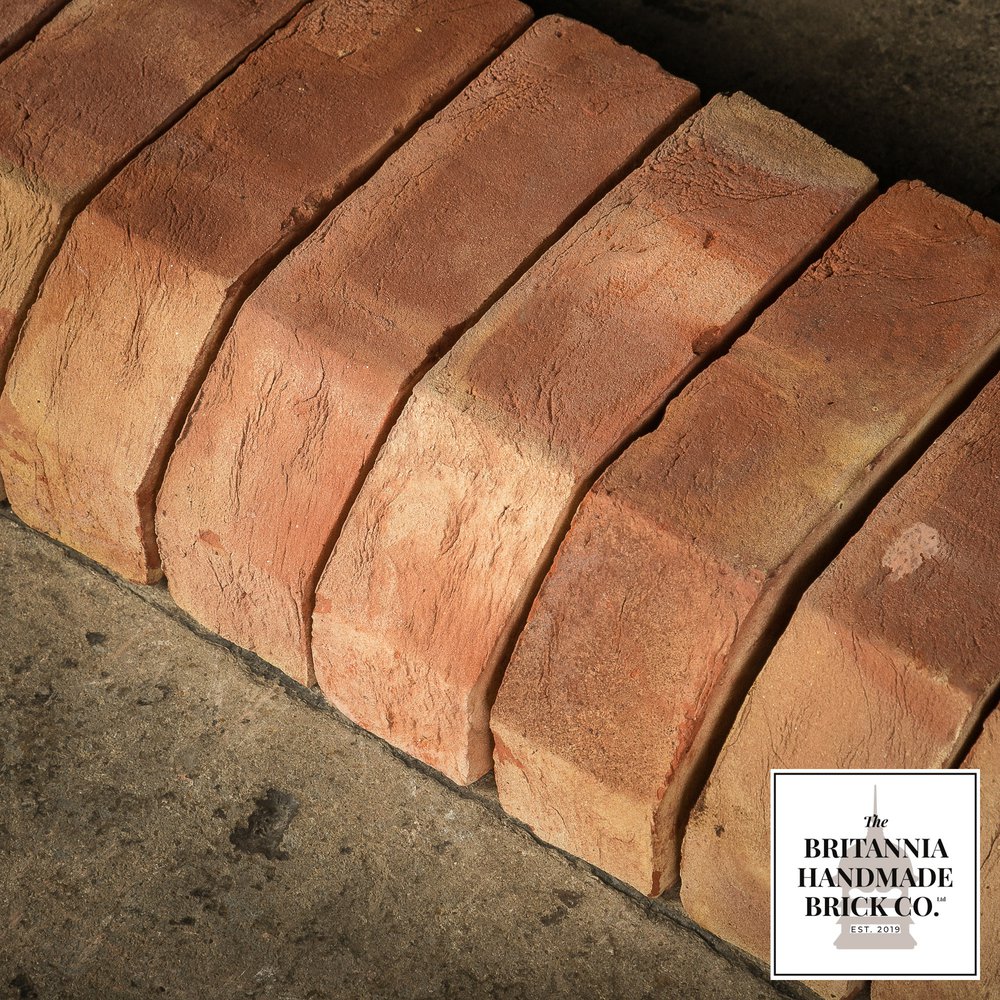 2 1/2" Single Cant Handmade Red Brick, Period Style 2.5 Inch Coping Brick