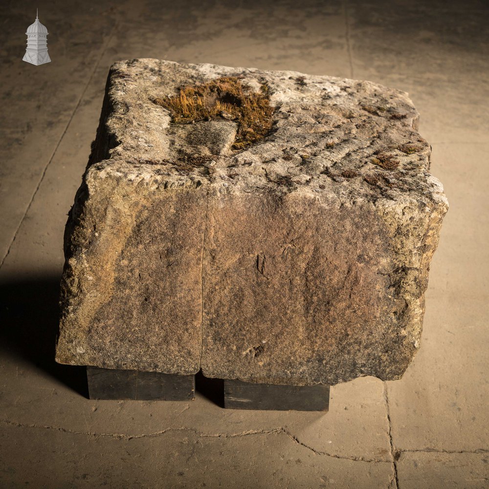 Large Sandstone Block, Reclaimed Approx. 2½ft x 2½ft