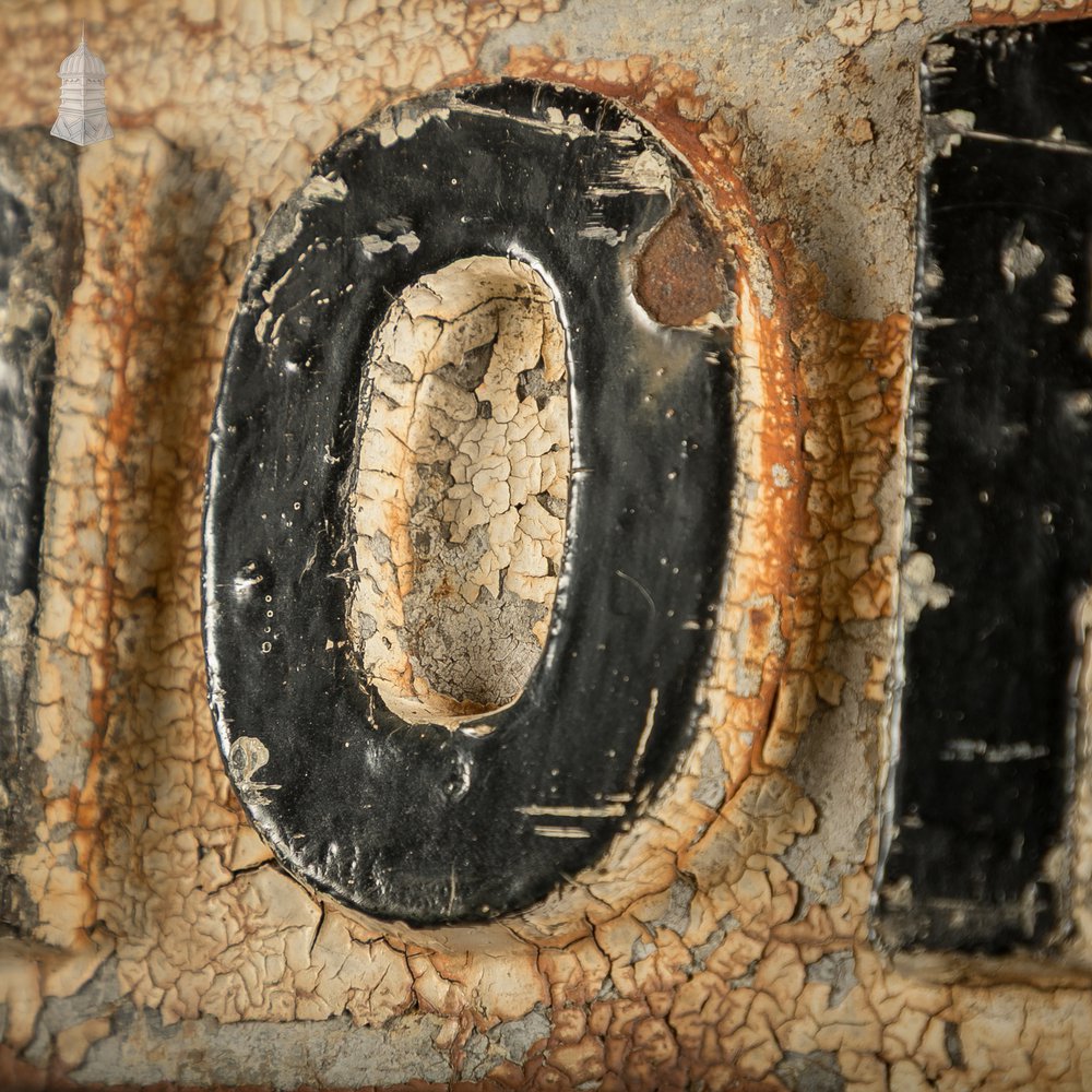 "NORFOLK ST", Vintage Cast Iron Street Sign, Original Painted Finish