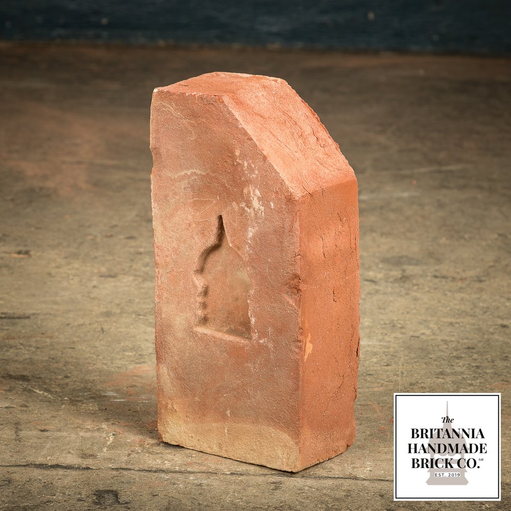 2 1/2" Single Cant Handmade Red Brick, Period Style 2.5 Inch Coping Brick