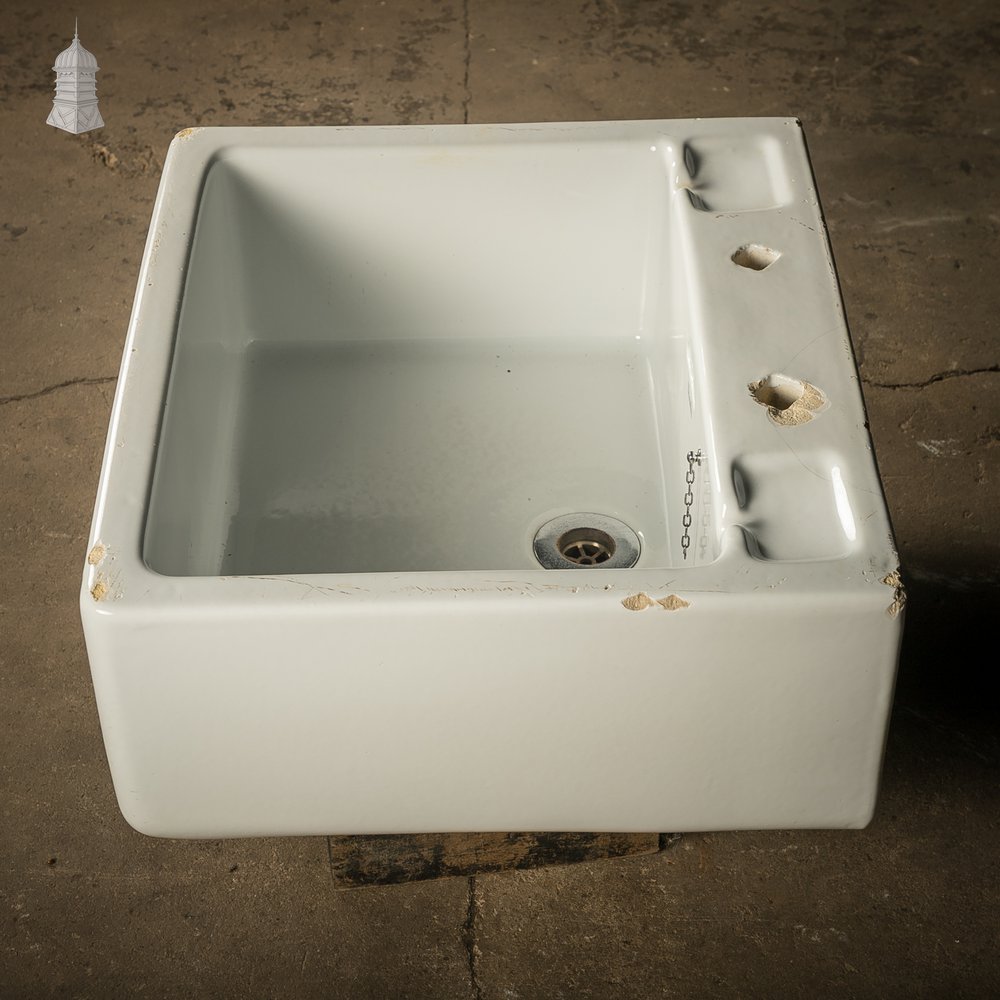Vintage Shanks Belfast Butler Sink with Soap Recesses and Tap Holes