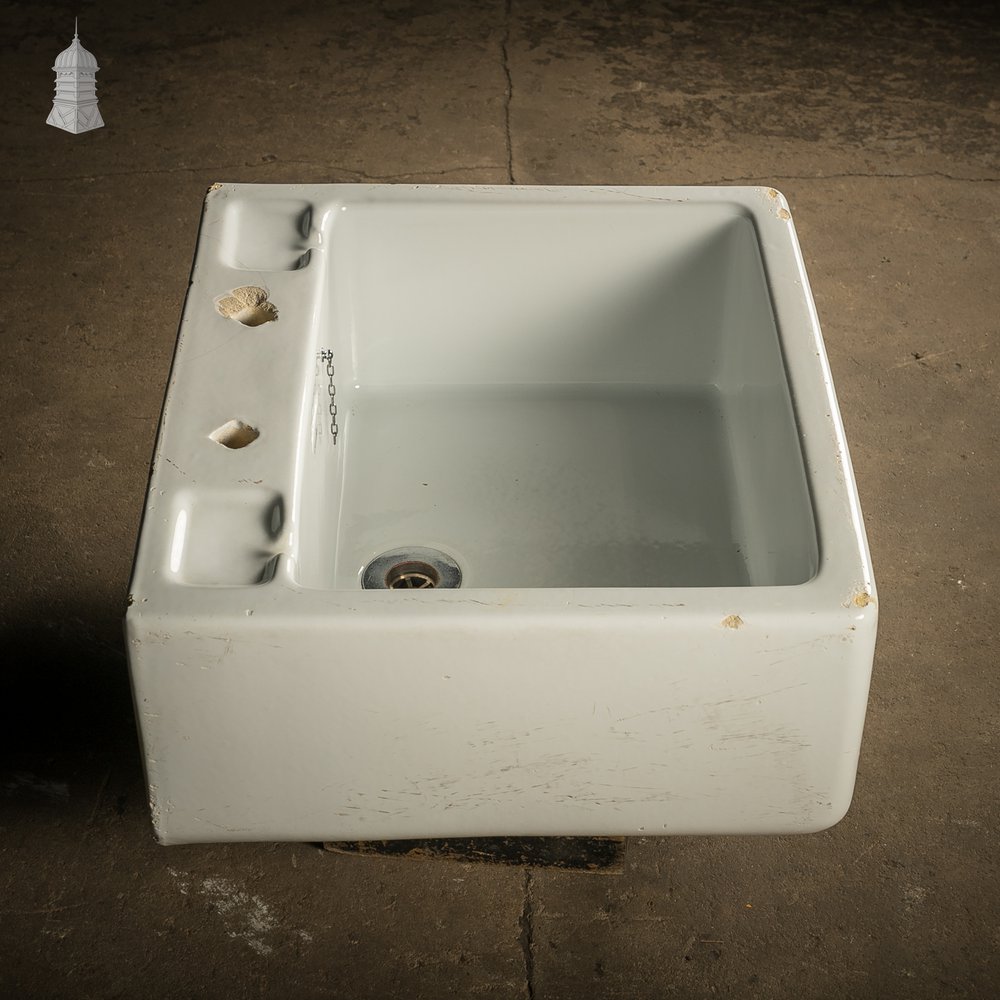 Vintage Shanks Belfast Butler Sink with Soap Recesses and Tap Holes