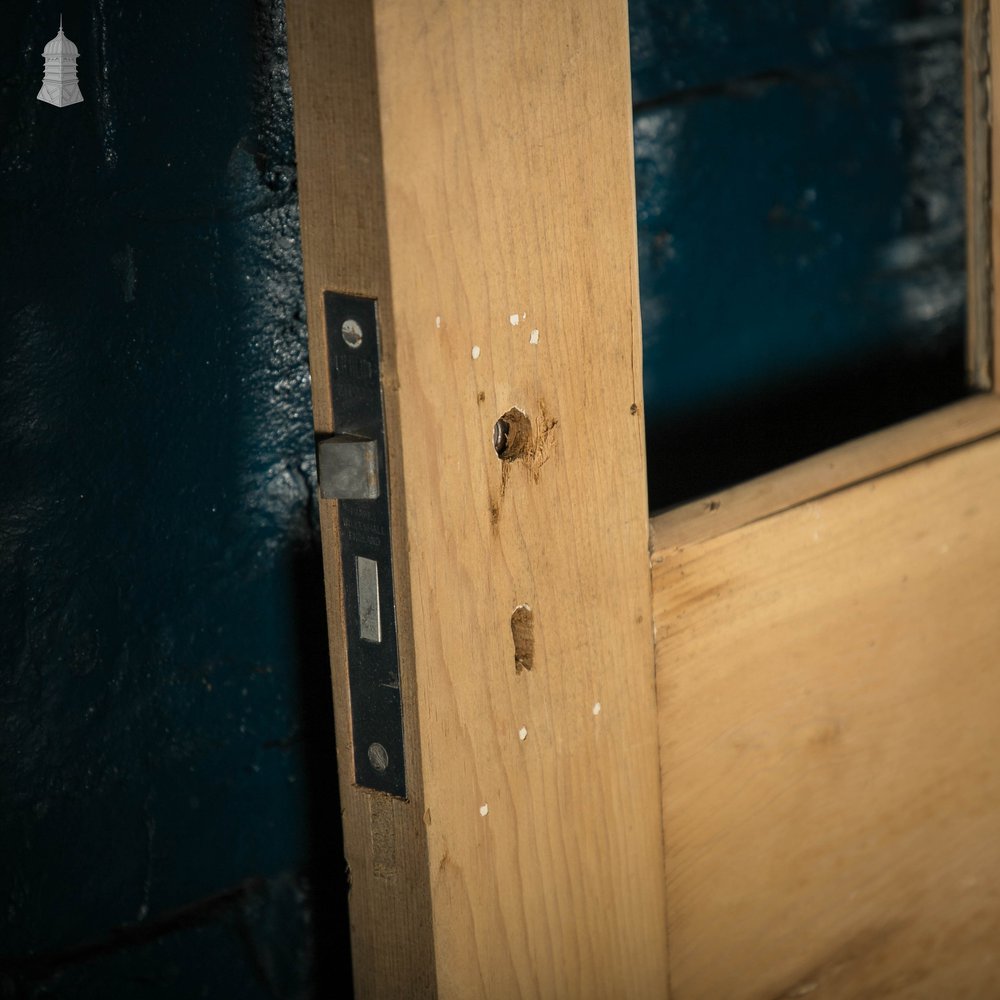 Half Glazed Door, 19th C Pine