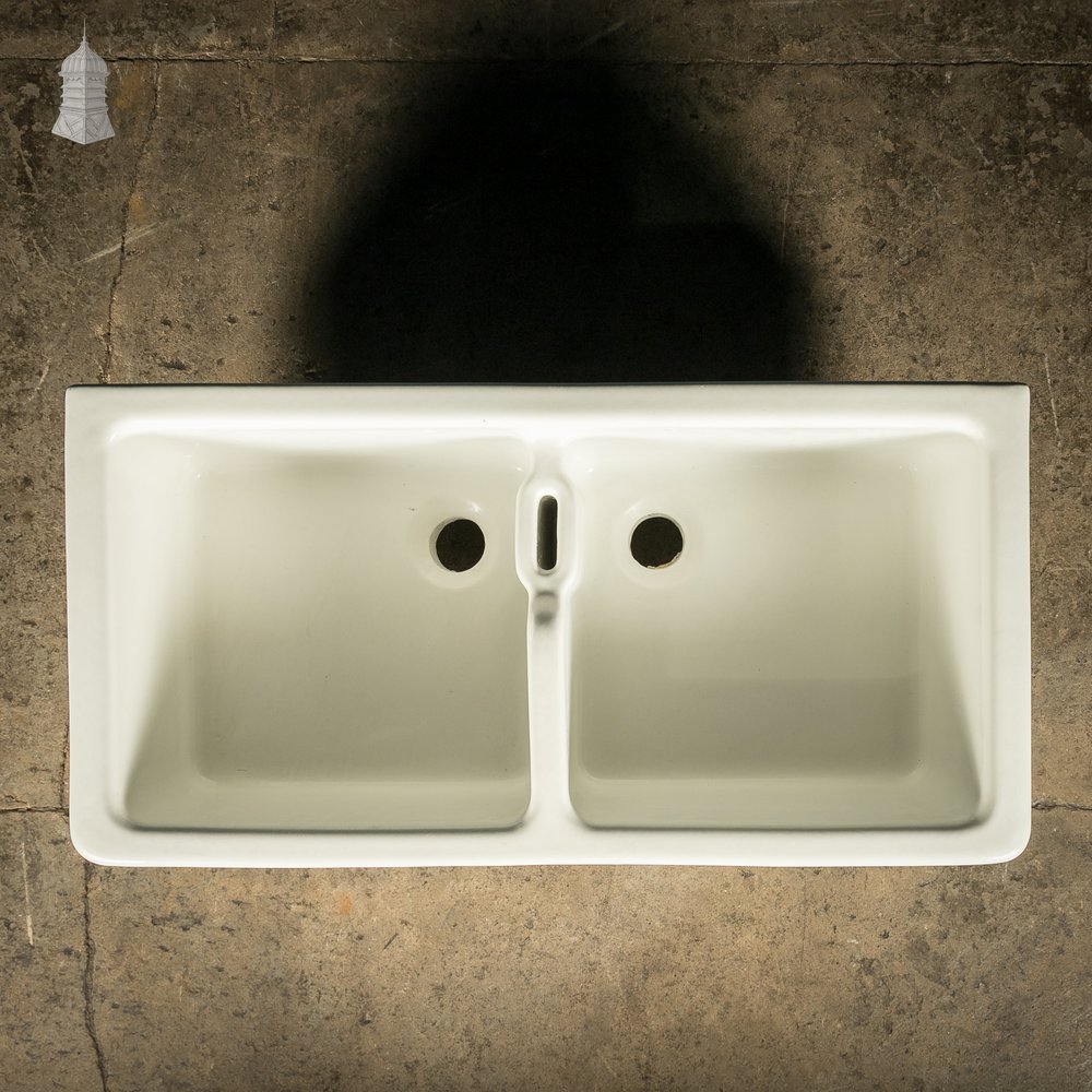 Double Belfast Sink, Royal Doulton White Glazed Butler Sink