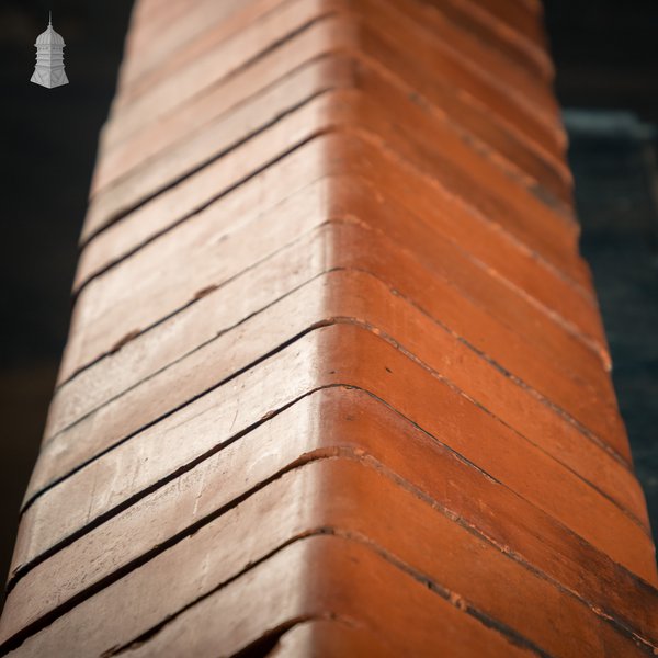 Red Saddleback Coping, Reclaimed Wall Copings - A Run of 1.75M