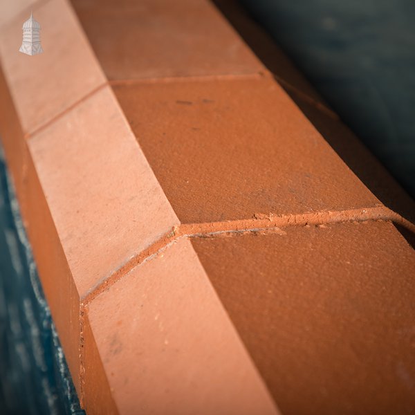 Red Saddleback Wall Cappings / Copings - A run of 4M