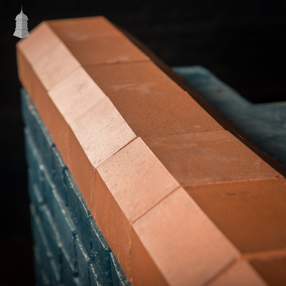 Red Saddleback Wall Cappings / Copings - A run of 4M