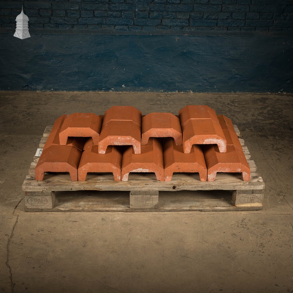 Red Saddleback Wall Cappings / Copings - A run of 4M