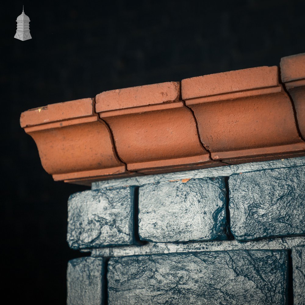 Decorative Header Bricks, Batch of 64 Reclaimed Red Brick Headers