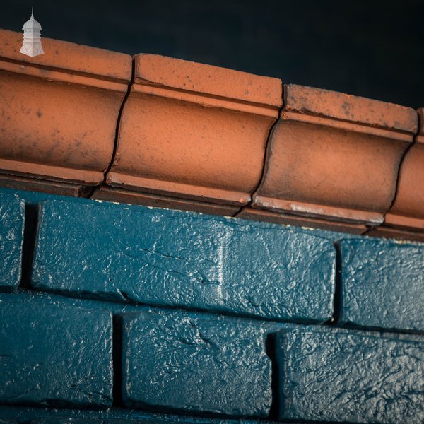 Decorative Header Bricks, Batch of 64 Reclaimed Red Brick Headers