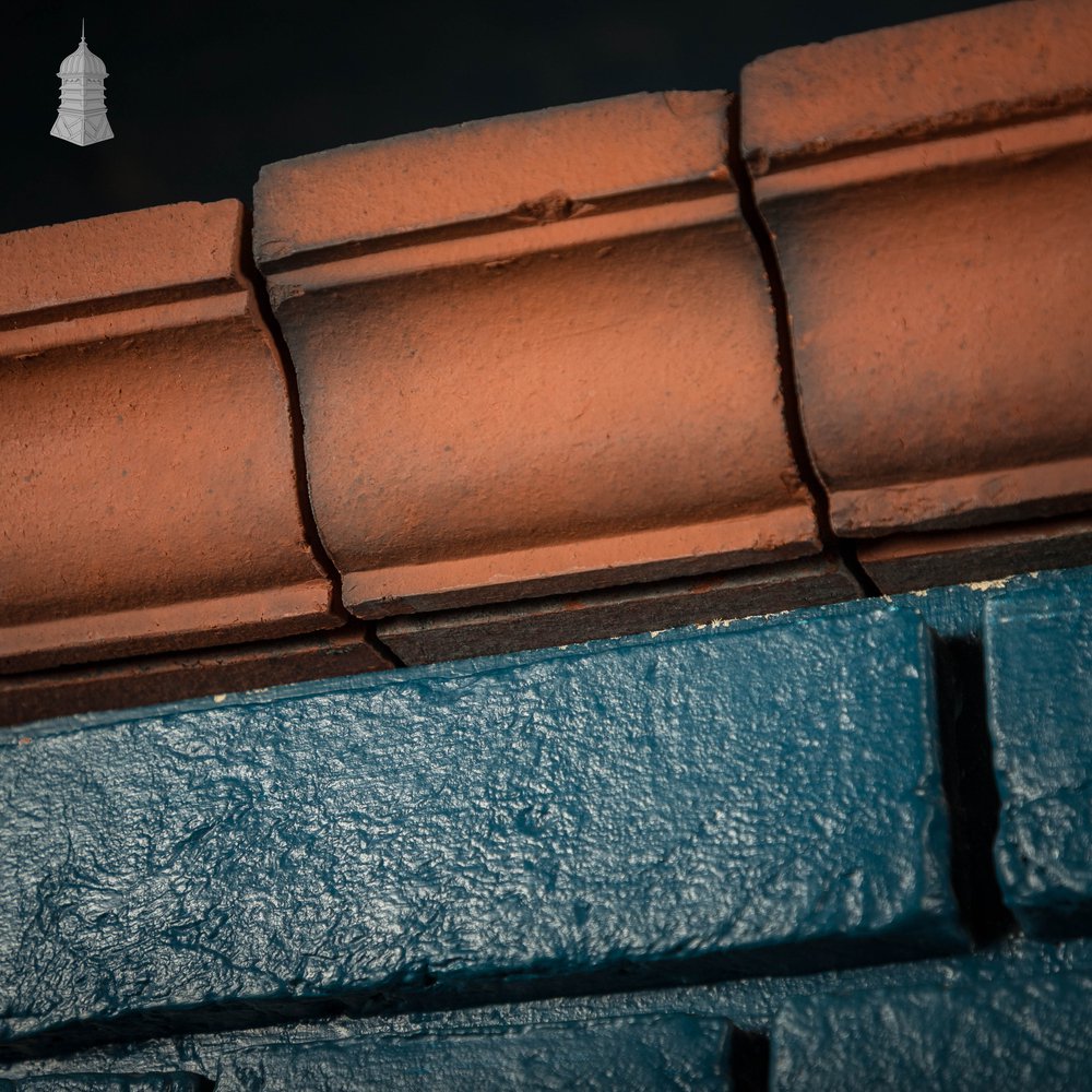Decorative Header Bricks, Batch of 64 Reclaimed Red Brick Headers