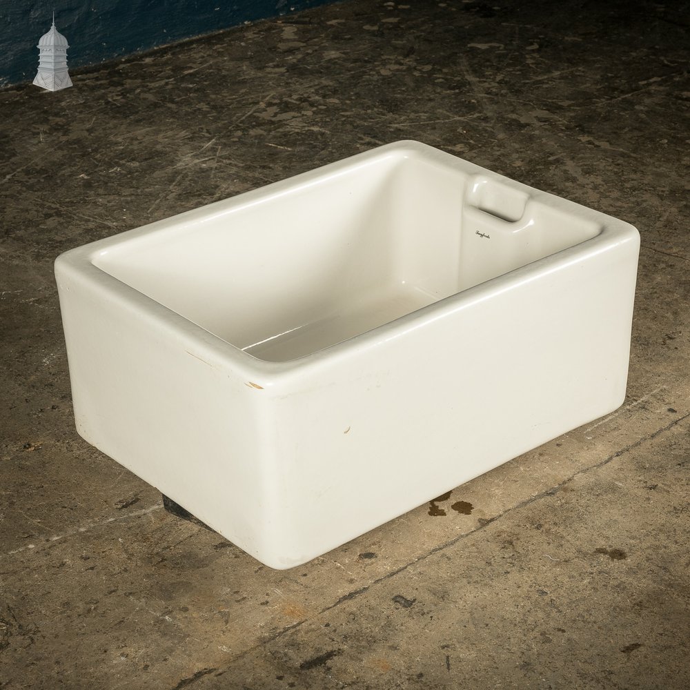 Belfast Butler Sink, Made by Twyfords with White Glazed Finish