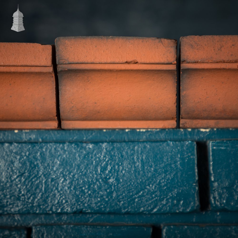 Decorative Header Bricks, Batch of 64 Reclaimed Red Brick Headers