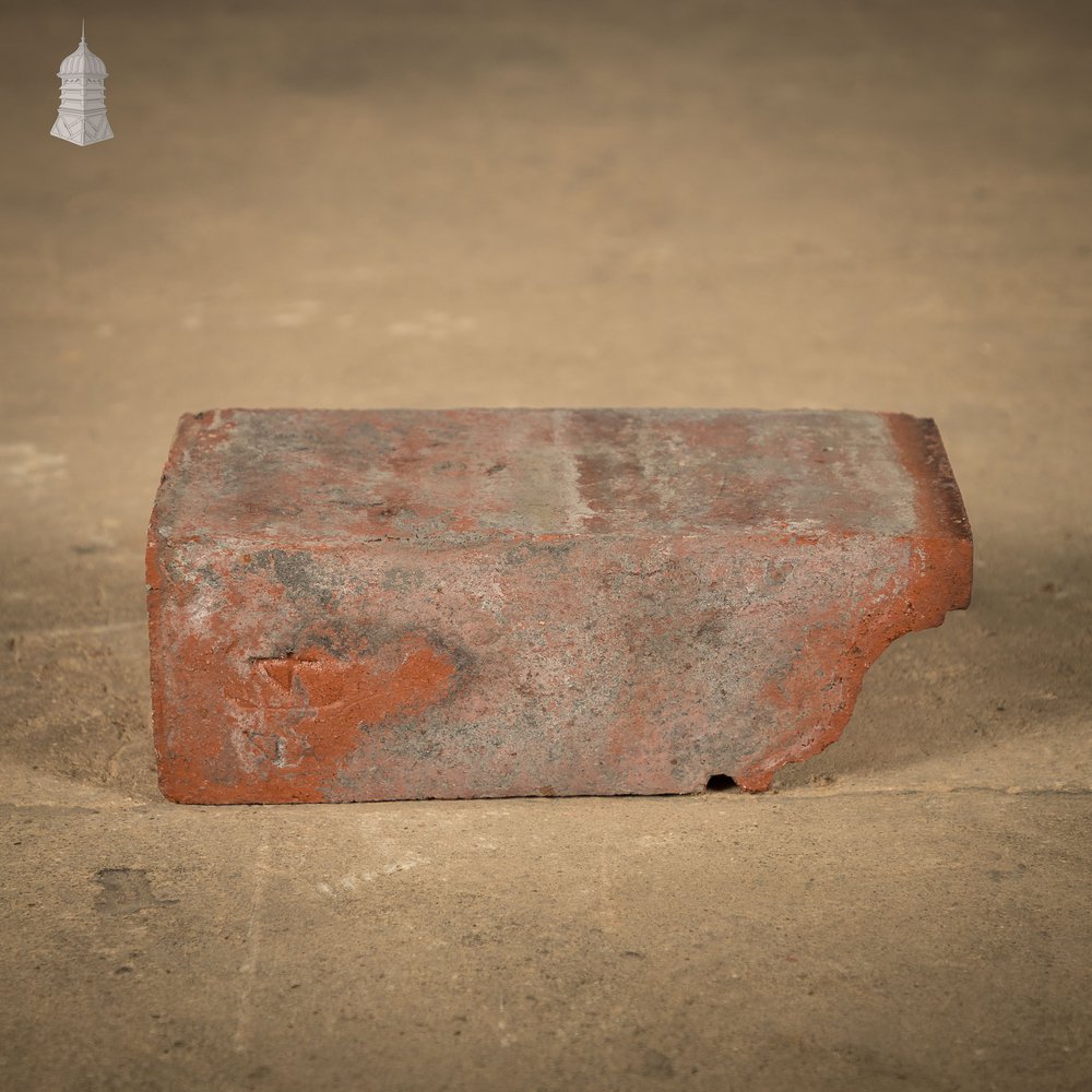 Decorative Header Bricks, Batch of 64 Reclaimed Red Brick Headers