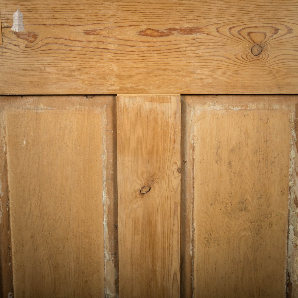 Half Glazed Door, 19th C Pine 4 Panel