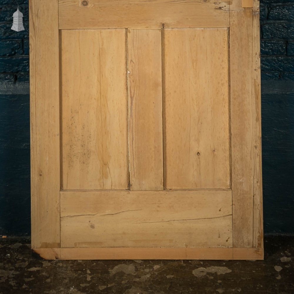 Half Glazed Door, 19th C Pine 4 Panel