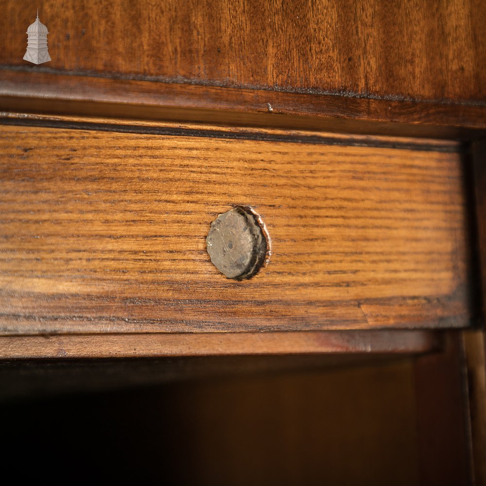 Tambour Front Cabinet, Mahogany and Oak Construction with internal pigeonhole shelving from a liner