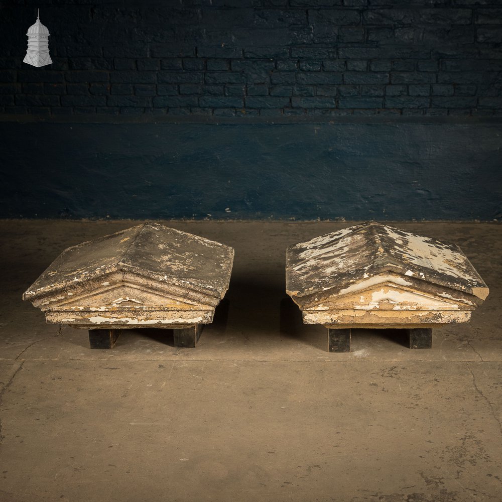 Pier Caps - Twice Weathered, Pair