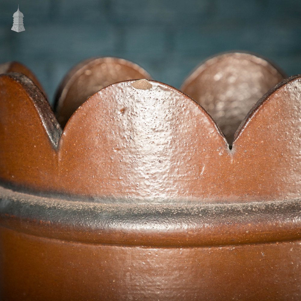 Large Chimney Pot, Salt Glaze