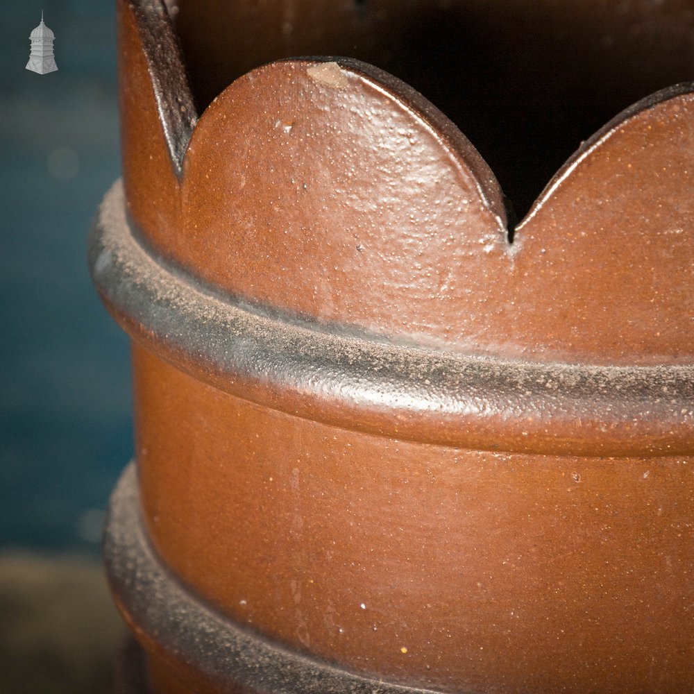 Large Chimney Pot, Salt Glaze