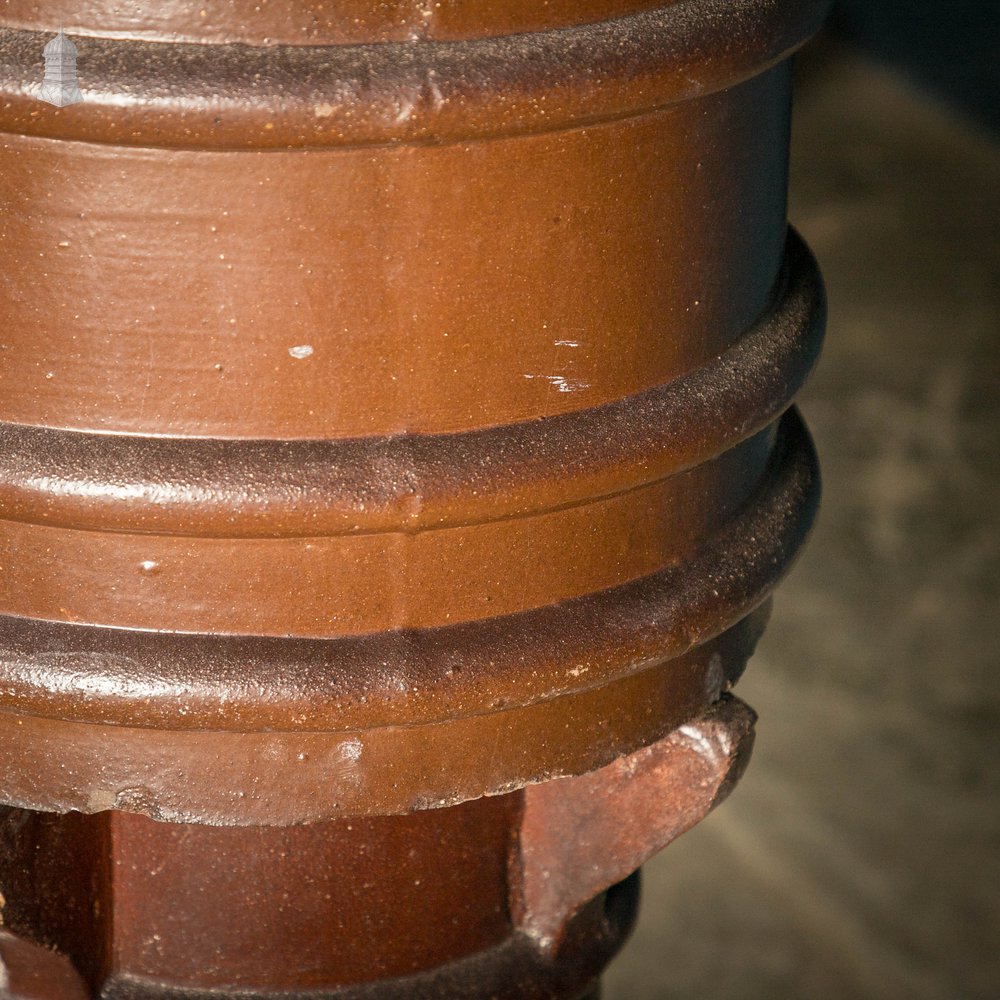 Large Chimney Pot, Salt Glaze