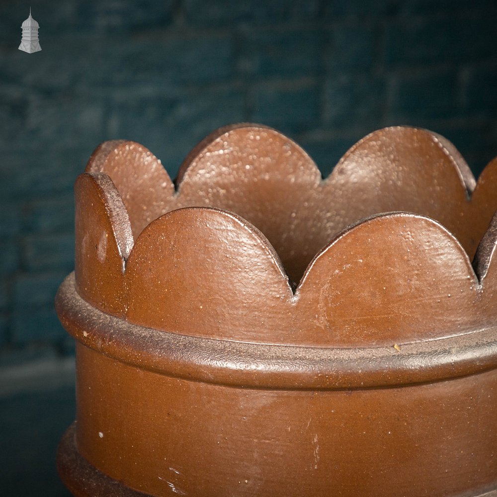 Large Chimney Pot, Salt Glaze