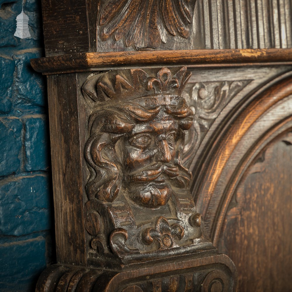 Overmantel Paneling, 17th C Carved Oak