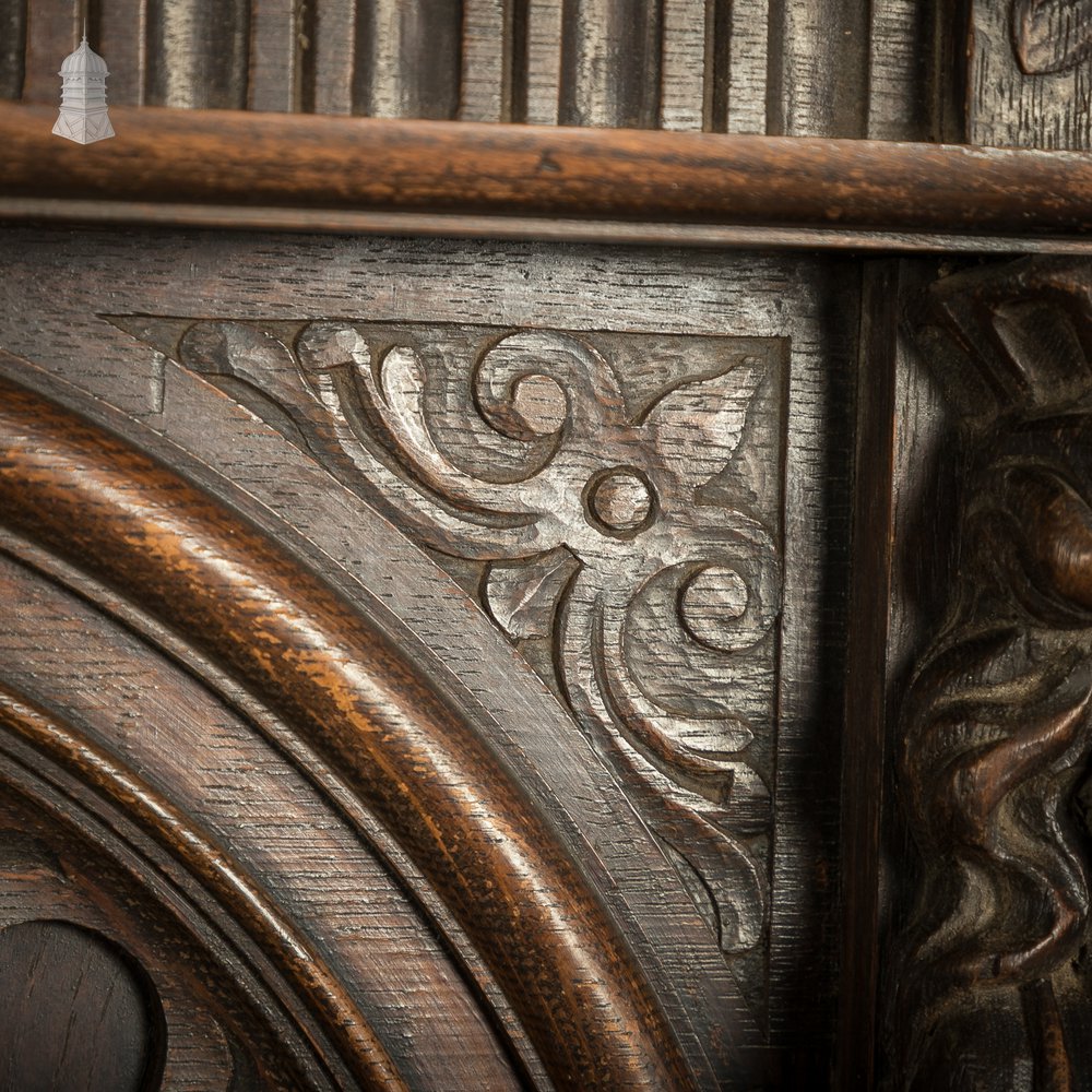 Overmantel Paneling, 17th C Carved Oak