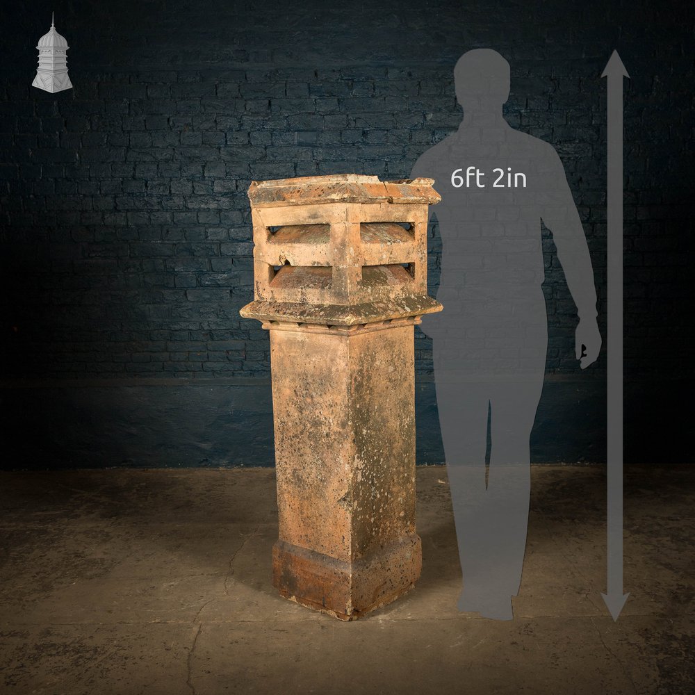 Square Vented Chimney Pot, 1.5 M Tall