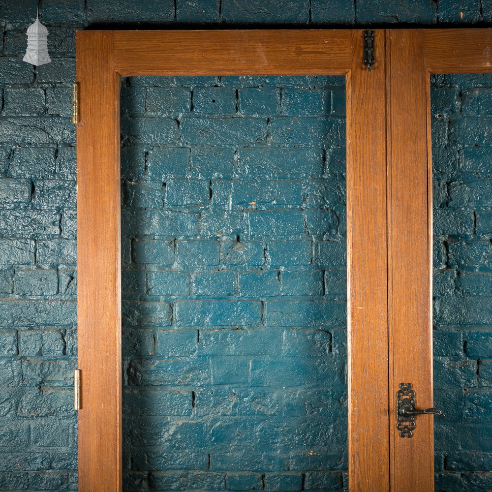 Glazed Oak Double Doors, Reclaimed
