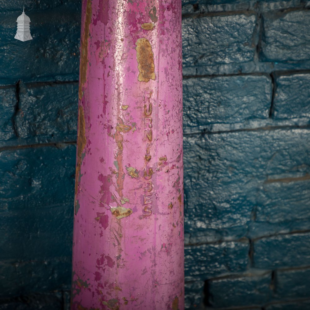 'Gunner' Street Bollarda, Pair, Reclaimed Cast Iron Bollards