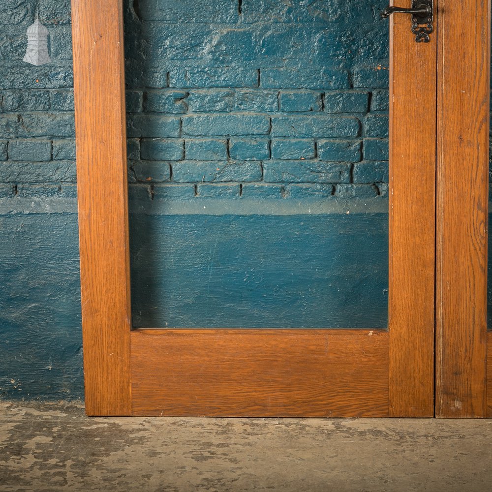 Glazed Oak Double Doors, Reclaimed