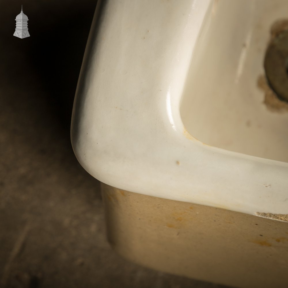 Cane & White Glazed Belfast-Style Sink