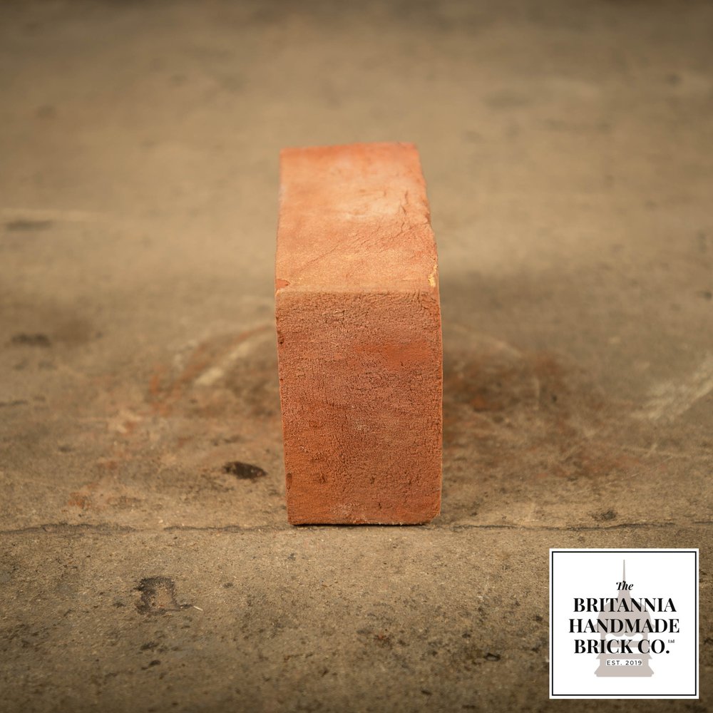 2 1/2" Single Cant Handmade Red Brick, Period Style Coping Brick