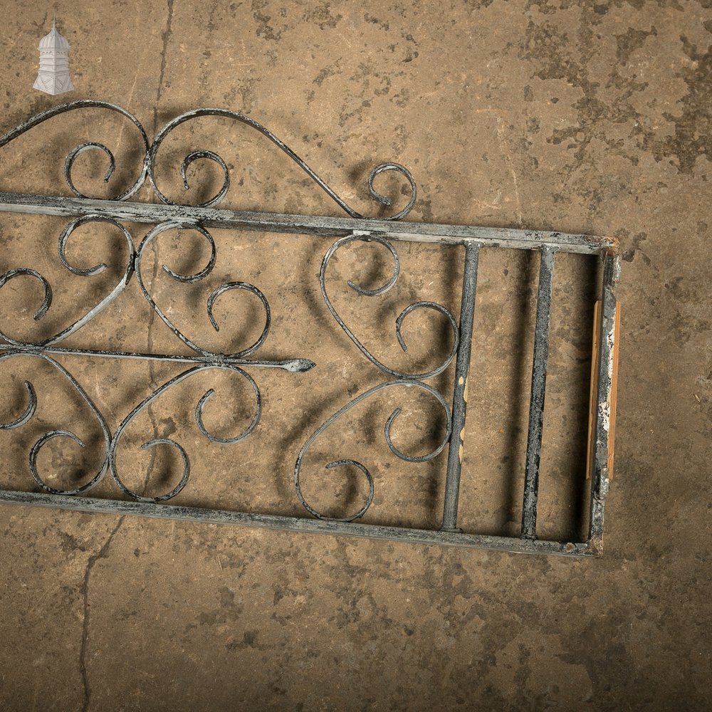 Wrought Iron Dwarf Railings with Ornate Scrollwork