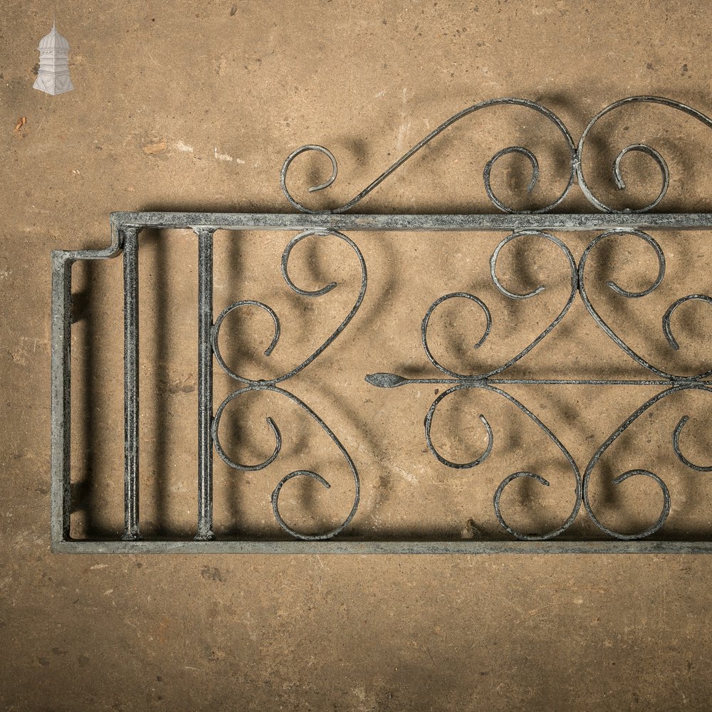 Wrought Iron Dwarf Railings with Ornate Scrollwork