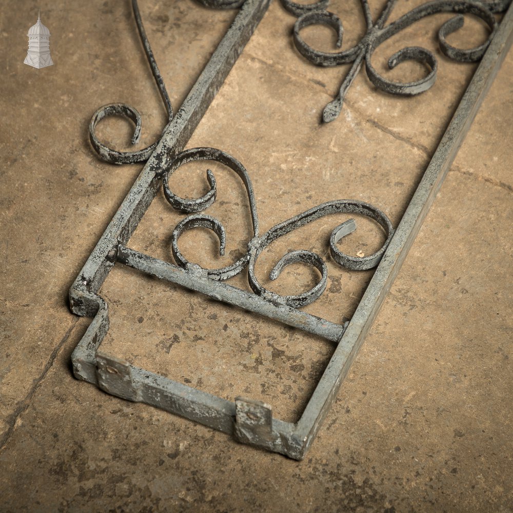 Wrought Iron Dwarf Railings with Ornate Scrollwork