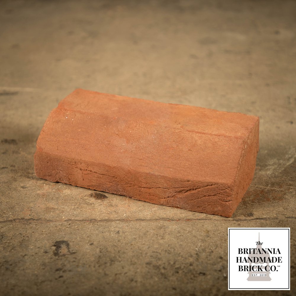 2 5/8" Plinth Stretcher Handmade Red Brick, Period Style Plinth Bricks