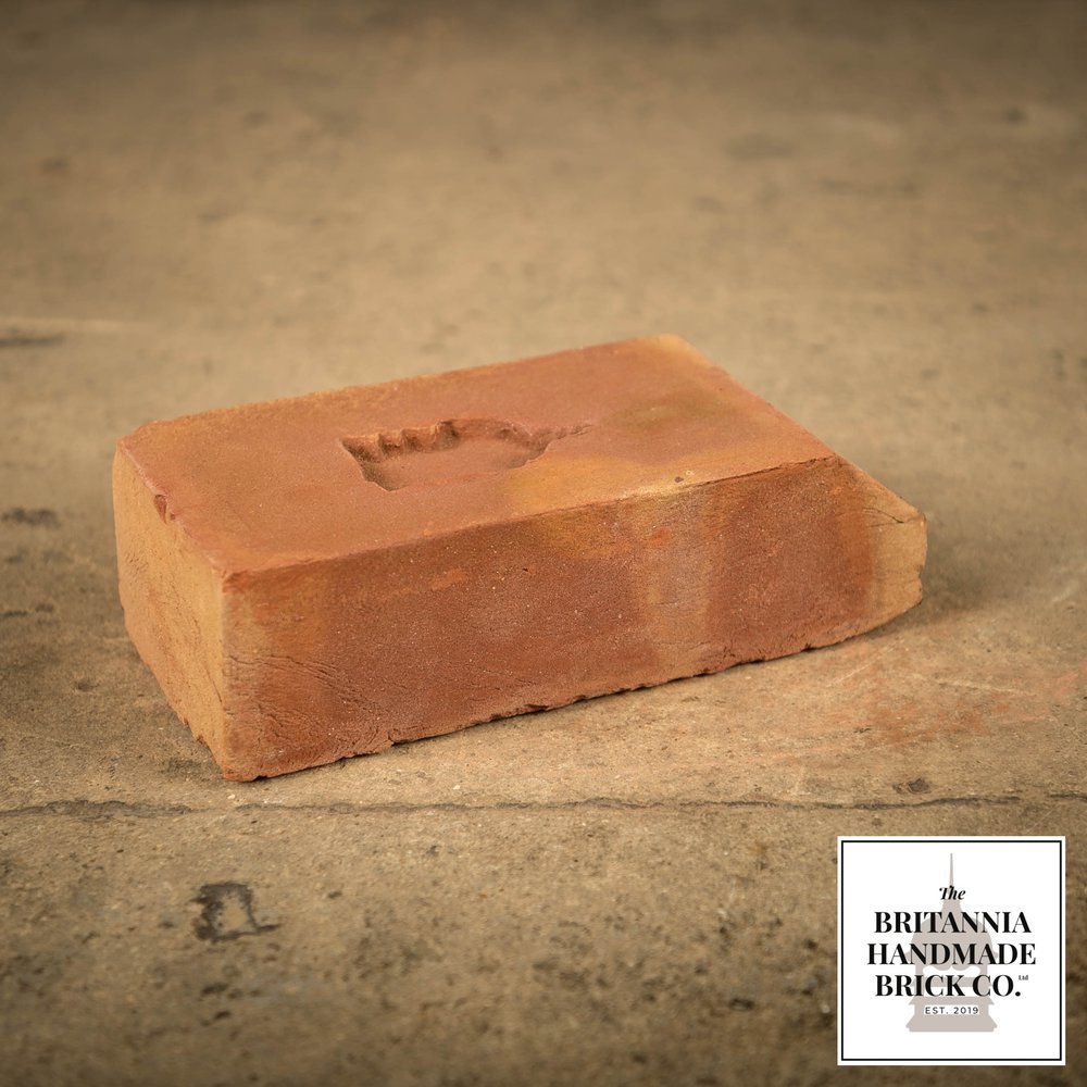 2 5/8" Cant Header Brick Handmade Red Brick, Period Style Header Bricks